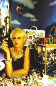 a photo by friend Nan Goldin, at the shop Greer's husband owned